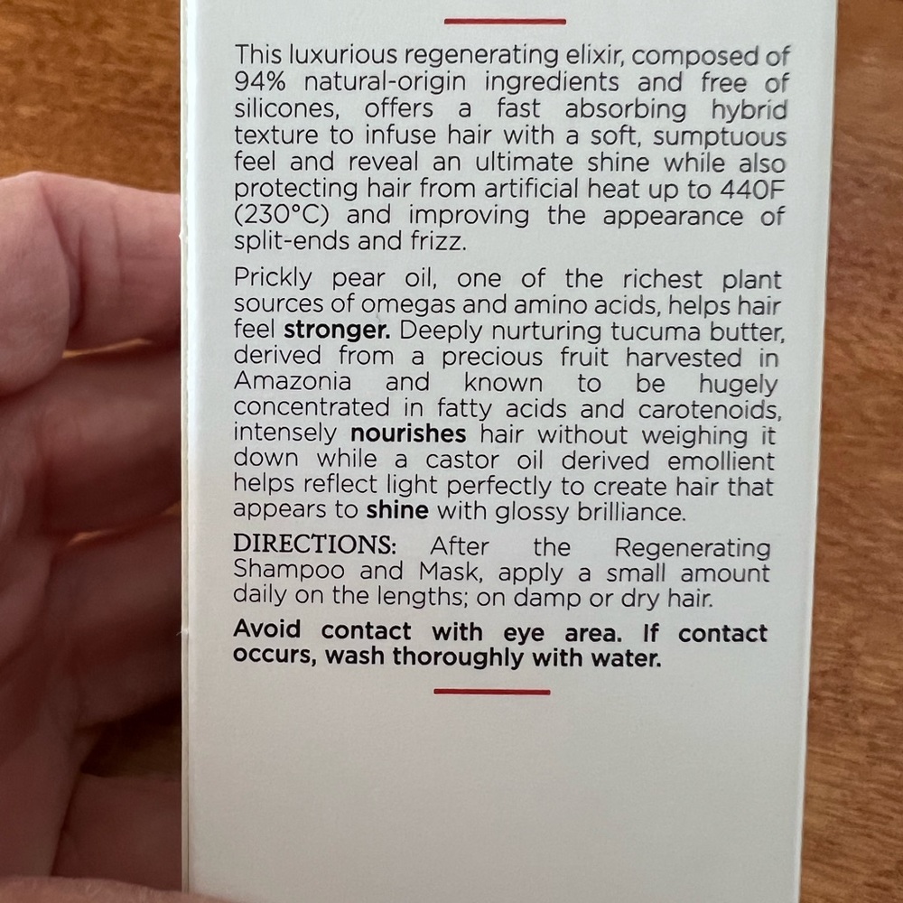 Christophe Robin Regenerating Hair Serum with prickly pear oil. 50 ml - Picture 8 of 12